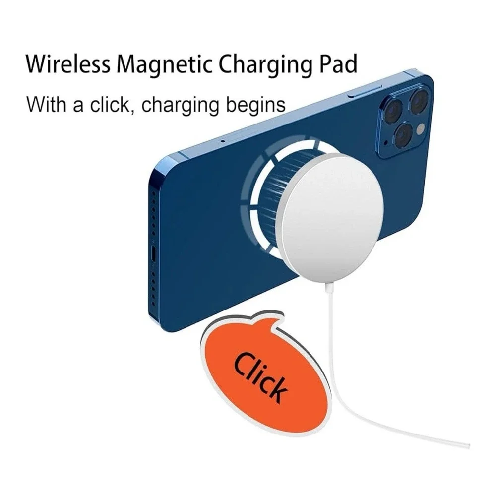 🔋 15W Magnetic Wireless Charging Pad‎ – 3-in-1 Fast Charger! 🔋